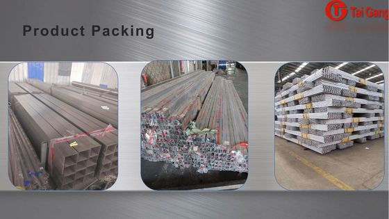 120 mm Außendurchmesser Edelstahl-Rechteckrohr Anpassbar und langlebig