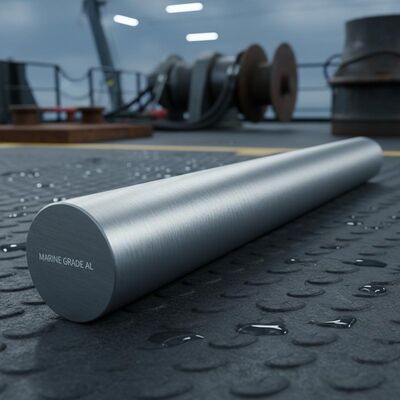 Korrosionsbeständig für Seefahrzeuge Leichtgewichtsrunder Aluminiumbalken hohe Wärmeleitfähigkeit für Offshore-Ausrüstung