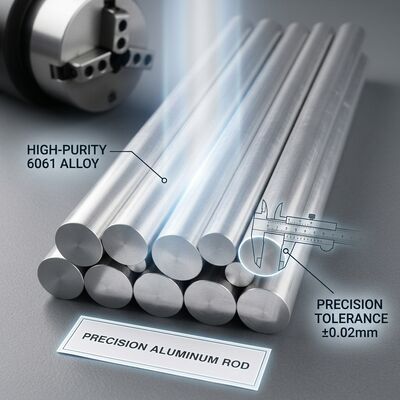6262-T9 Runde Aluminiumbar ohne Schneidbarkeit Anodizierbare Al-Mg-Si-Legierung für Hydraulikbefestigungen Befestigungsmittel Marine Hardware